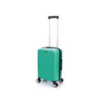 Чемодан TORBER В Отпуск, ярко-бирюзовый, полипропилен, 55 х 36 х 21, 5 см, 37 л