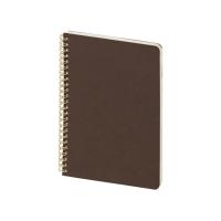 Бизнес тетрадь на гребне А5 Pragmatic, 60 листов в клетку, темно-коричневый