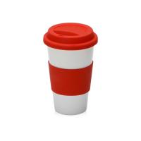 Фарфоровая кружка с двойными стенками Toronto, 300 мл, красный