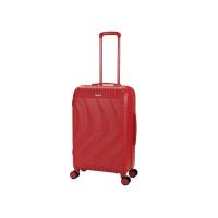 Чемодан TORBER В Отпуск, красный, ABS-пластик, 45 х 27 х 68 см, 63 л, 3, 1 кг