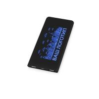 Портативное зарядное устройство с синей подсветкой логотипа Faros, soft-touch, 4000 мА·ч (P)