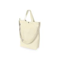 Сумка Helfer из хлопка на кнопке с регулирующейся лямкой, натуральный