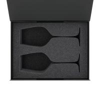 Ложемент под 2 бокала для вина (рифленое стекло) в среднюю коробку-трансформер (арт. 695721)