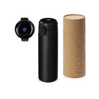 Вакуумная термокружка Waterline с медной изоляцией Bravo, 400 мл, тубус, черный