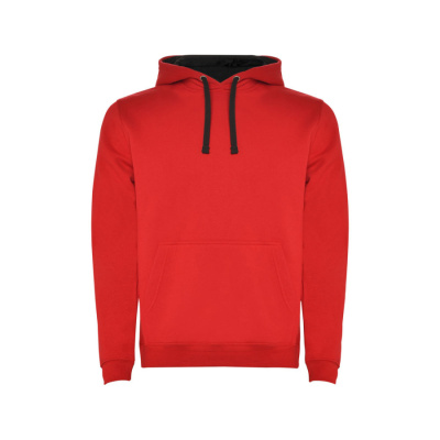Толстовка с капюшоном Urban мужская, красный/черный