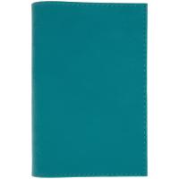 Обложка для паспорта Nubuk, бирюзовая