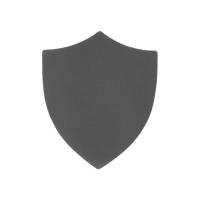 ПАТЧ ЩИТ nubuk (серый) 6, 6 х 5, 5 см