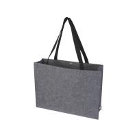 Эко-сумка фетровая Felta с широким дном, серый