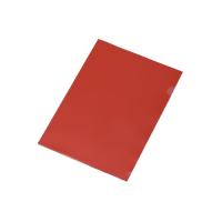 Папка-уголок прозрачный формата А4 0, 18 мм, красный глянцевый