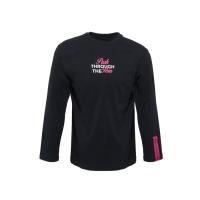 Лонгслив HD Fit мужской, черный, трафаретная печать и бренд тайп