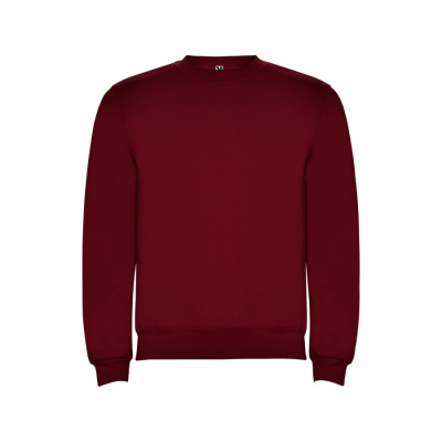 Свитшот с начесом Clasica унисекс, гранатовый
