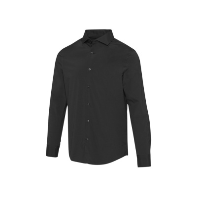Carnelian мужская рубашка из поплина - сплошной черный (размер XS)
