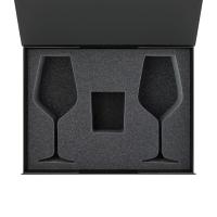 Ложемент под свечу Enigma + 2 бокала для вина в среднюю коробку-трансформер (арт. 695721)