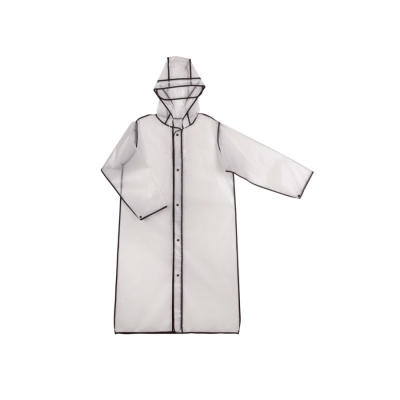 Дождевик Providence, прозрачный/черный с чехлом (размер XS-S)