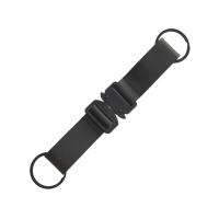 Отстегивающийся брелок-ремувка из эко-кожи Ninja, черный