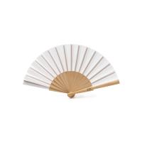 Деревянный веер MILOS, натуральный/белый