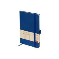 Блокнот А5 City на резинке, синий