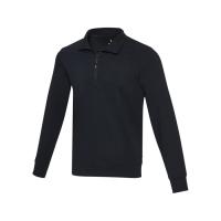 Tin унисекс-свитер с молнией на четверть из переработанных материалов Aware™ - Темно - синий