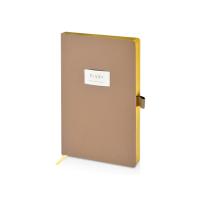 Ежедневник недатированный А5 Total beige с нашивкой, бежевый