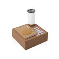 Подарочный набор из пробки с блокнотом, ручкой и термокружкой