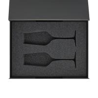 Ложемент под 2 бокала для шампанского (рифленое стекло) в среднюю коробку-трансформер (арт. 695721)