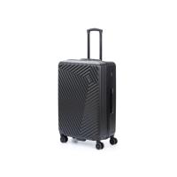 Чемодан TORBER Lama, чёрный, ABS-пластик, 49 х 29, 5 х 77 см, 92 л