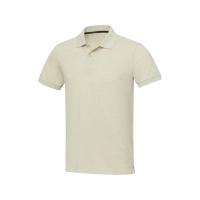 Emerald поло унисекс с коротким рукавом из переработанных материалов Aware™. - Бежевый
