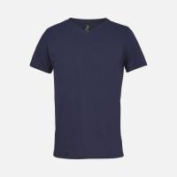Футболка унисекс Regent с V-образным вырезом, кобальт (темно-синяя)