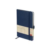 Блокнот А5 City на резинке, темно-синий