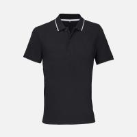 Рубашка поло унисекс Palermo, черная с белым