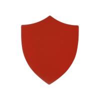 ПАТЧ ЩИТ nubuk (красный) 6, 6 х 5, 5 см