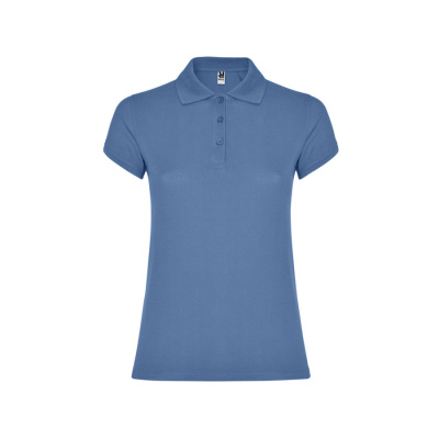 Рубашка-поло Star женская, лазурно-голубой (размер S)