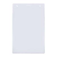 Карман для бейджа Lucid, вертикальный, из фактурного ПВХ