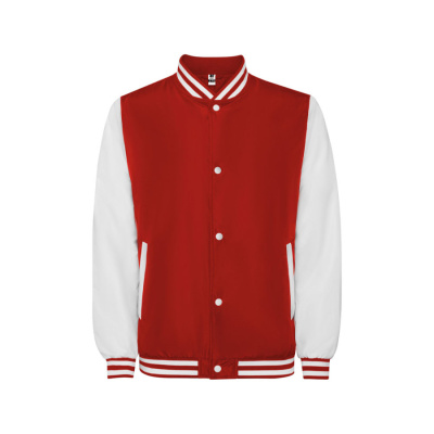 Бомбер утепленный California унисекс, красный/белый (размер XS)