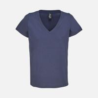 Футболка женская Regent Women с V-образным вырезом, кобальт (темно-синяя)