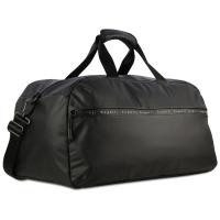 Сумка спортивная BUGATTI Blanc, чёрная, тарпаулин/полиэстер, 52х26х27, 5 см