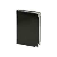 Ежедневник недатированный А5 Sidney Nebraska, черный (серебряный обрез, серебряные уголки)