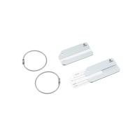 Бирка для багажа TORBER, серебристый, 8, 0 х 4, 0 см, алюминиевый сплав