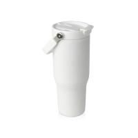 Термостакан Bronx объемом 900 мл из меди и переработанной нержавеющей стали, сертифицированной по стандарту RCS, с вакуумной изоляцией и крышкой с двойной функцией - Белый