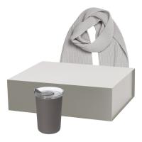 Подарочный набор Strada, Forges, серый (термокружка, шарф)