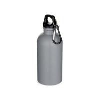 Oregon одностенная бутылка для воды с карабином, изготовленная из нержавеющей стали, сертифицированной по стандарту RCS, объемом 400 мл - Серый