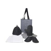 Банный набор с килтом Healing, мужской, серый