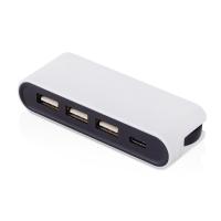 USB-хаб Hubix с коннектором 2-в-1 USB-C и USB-A, 2. 0, белый