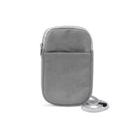 Сумка для мобильного телефона BUSNIX из вельветовой ткани, серый
