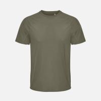 Футболка спортивная унисекс Vortex, темный хаки