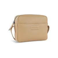 Сумка кросс-боди женская BUGATTI Elsa, песочного цвета, воловья кожа/полиэстер, 19х5, 5х14 см