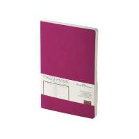 Ежедневник А5 недатированный Megapolis Velvet Flex, темно-розовый