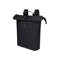 Рюкзак для ноутбука 15, 6 Turner объемом 12 л со сворачивающимся верхом, изготовленный из переработанных материалов по стандарту GRS - сплошной черный