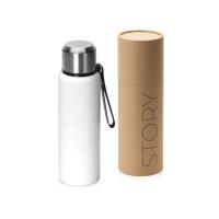 Вакуумный термос Story c покрытием powder, тубус, белый