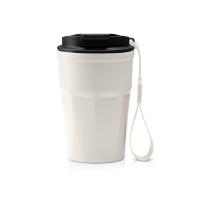 Термокружка KEURY из нержавеющей стали с двойными стенками и ручкой с керамической слоем, белый